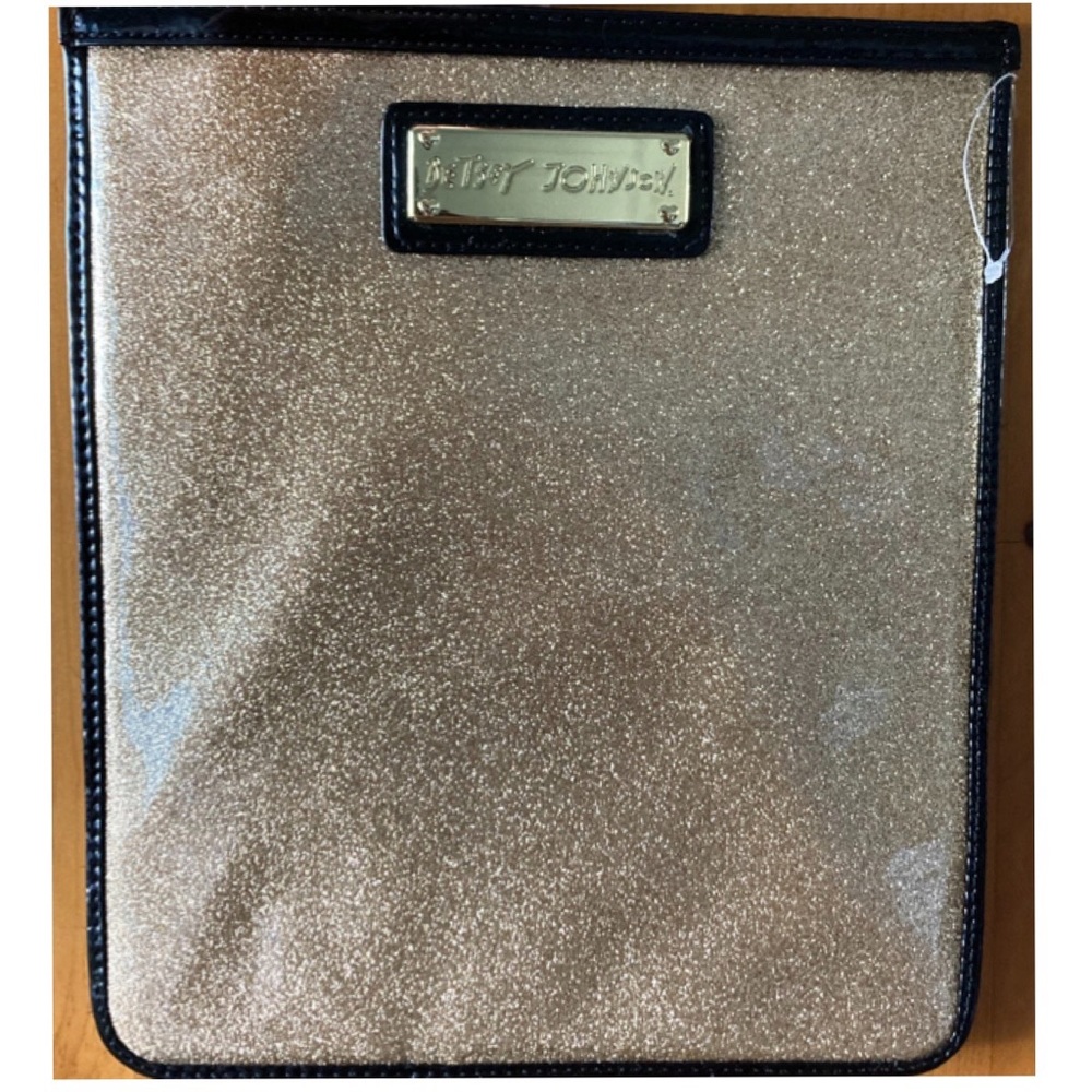 NWOT Betsey Johnson Glitter Tablet Sleeve